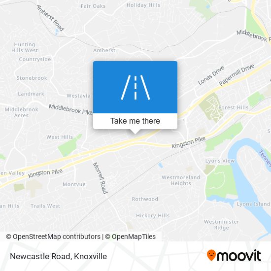 Mapa de Newcastle Road