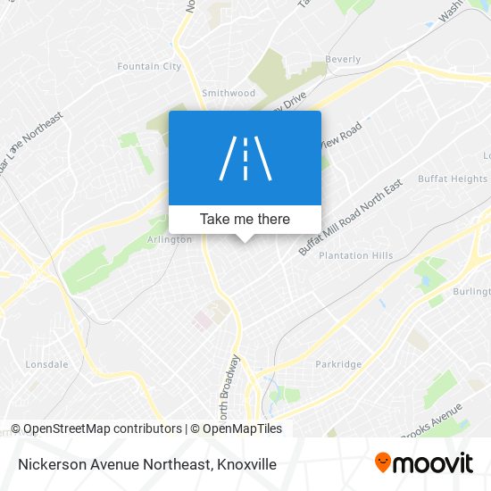 Mapa de Nickerson Avenue Northeast