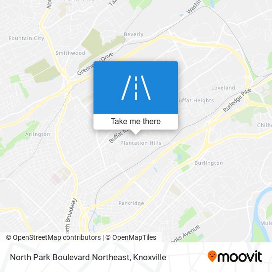 Mapa de North Park Boulevard Northeast