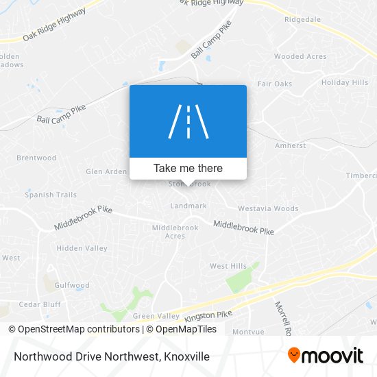 Northwood Drive Northwest map