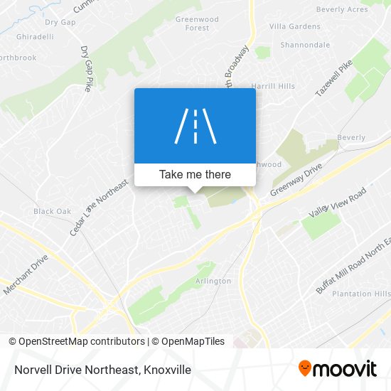 Mapa de Norvell Drive Northeast