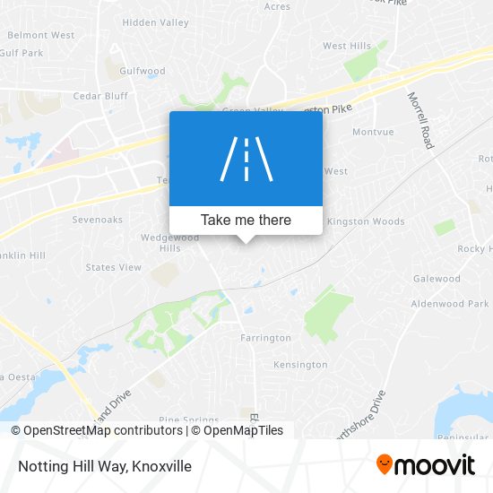 Notting Hill Way map