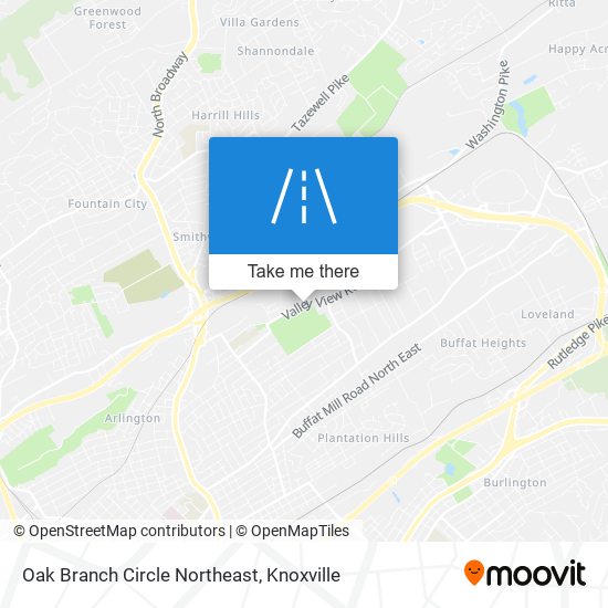 Mapa de Oak Branch Circle Northeast