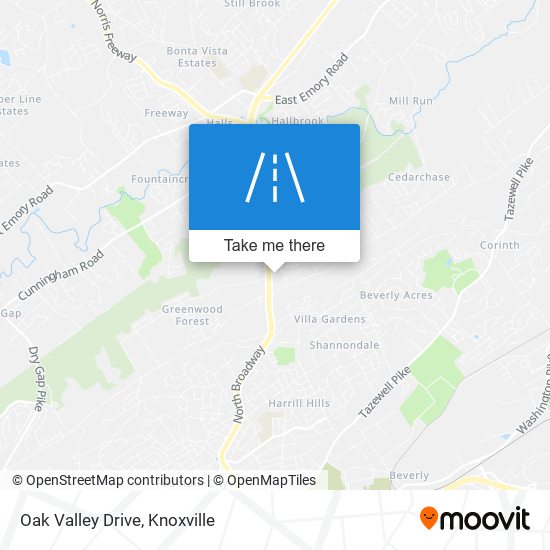 Oak Valley Drive map