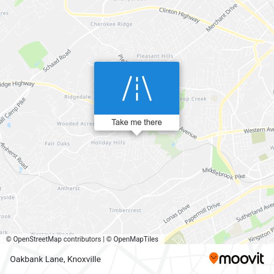 Mapa de Oakbank Lane