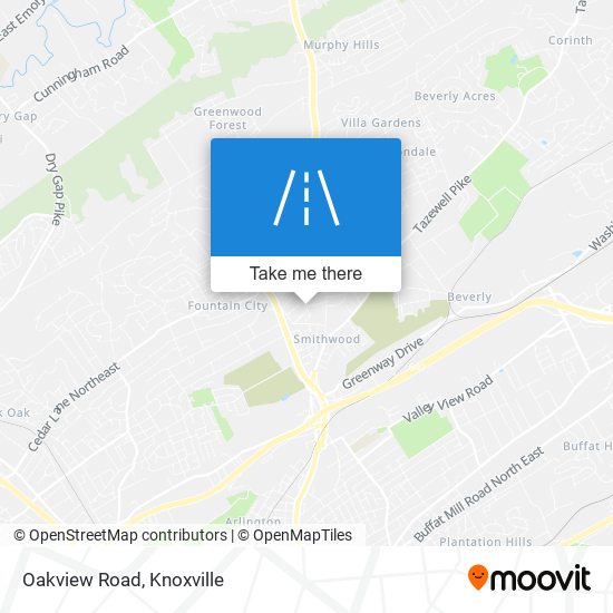 Oakview Road map