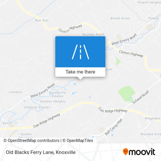 Old Blacks Ferry Lane map