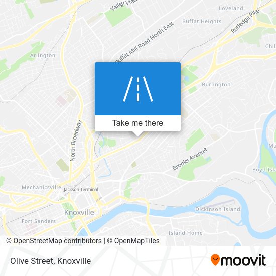 Mapa de Olive Street