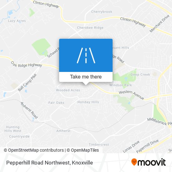 Mapa de Pepperhill Road Northwest