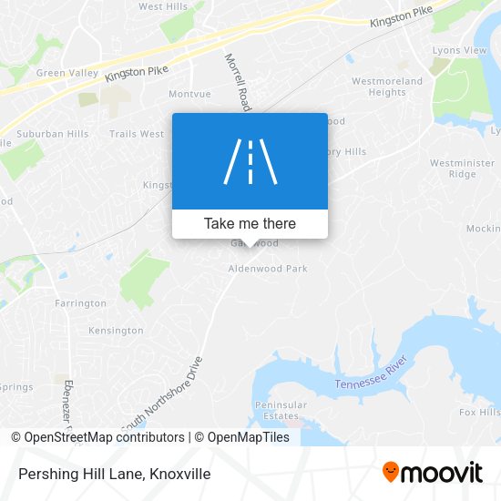 Mapa de Pershing Hill Lane