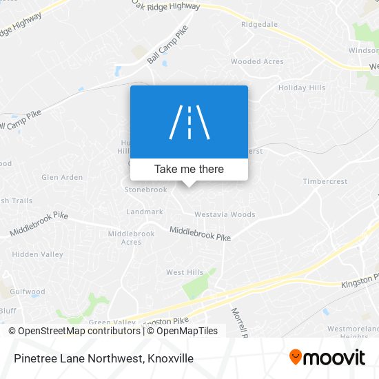 Pinetree Lane Northwest map