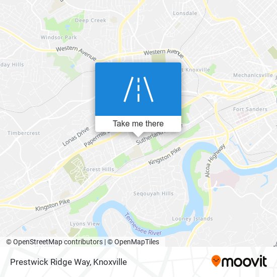 Prestwick Ridge Way map