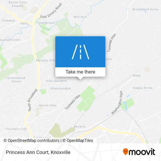 Princess Ann Court map