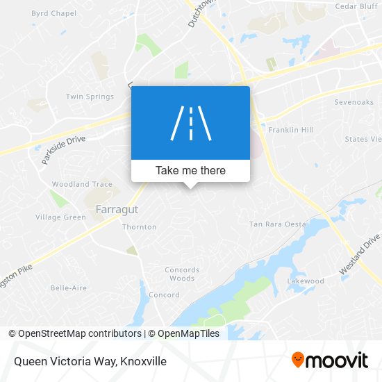 Queen Victoria Way map