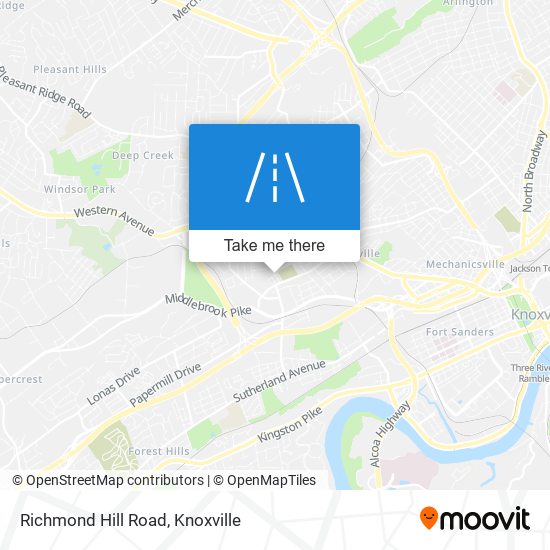 Richmond Hill Road map