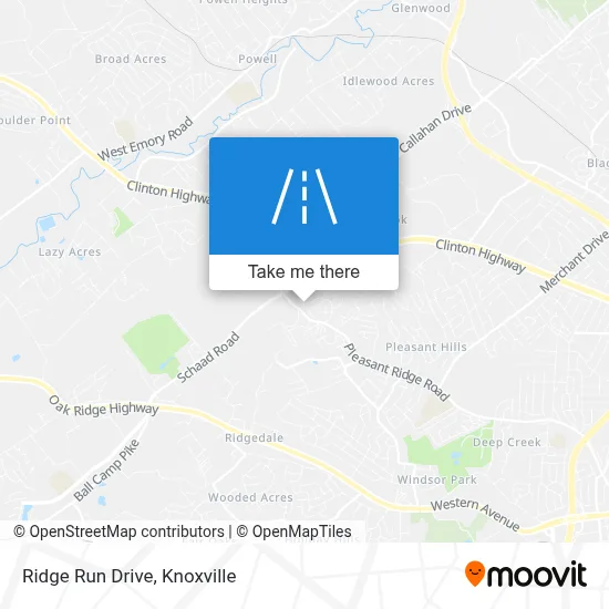 Ridge Run Drive map