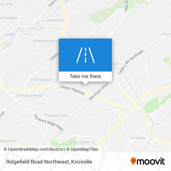 Ridgefield Road Northwest map