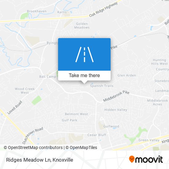 Mapa de Ridges Meadow Ln