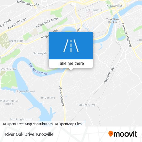 River Oak Drive map