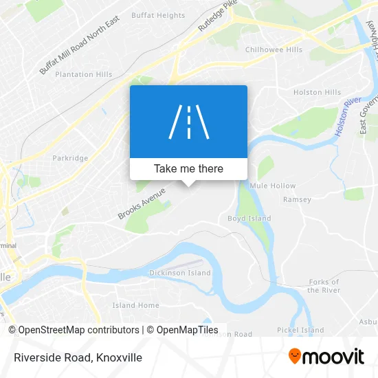 Riverside Road map