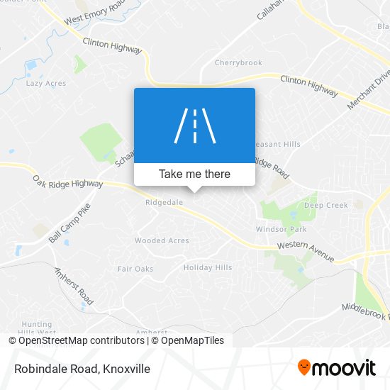 Robindale Road map