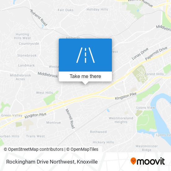 Rockingham Drive Northwest map