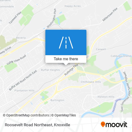 Mapa de Roosevelt Road Northeast