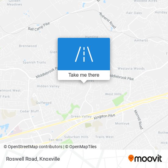 Mapa de Roswell Road