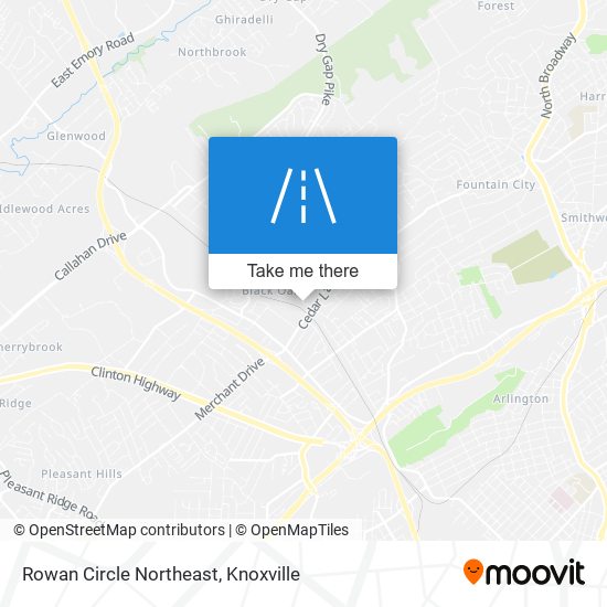 Mapa de Rowan Circle Northeast