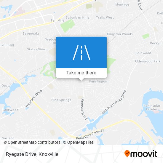 Ryegate Drive map