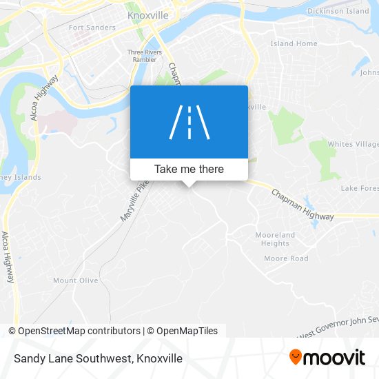 Mapa de Sandy Lane Southwest