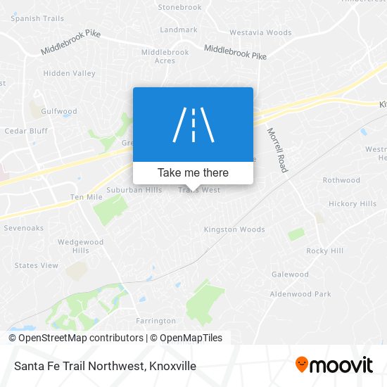 Mapa de Santa Fe Trail Northwest