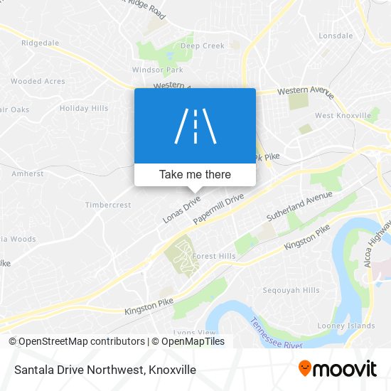 Santala Drive Northwest map