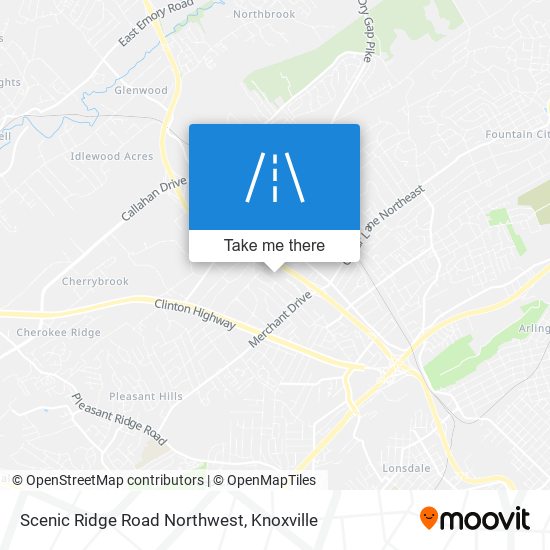 Scenic Ridge Road Northwest map