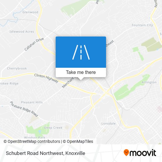 Schubert Road Northwest map