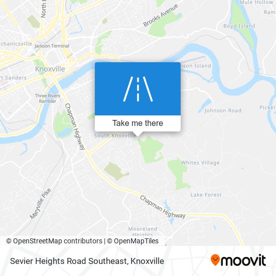 Mapa de Sevier Heights Road Southeast