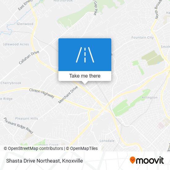 Mapa de Shasta Drive Northeast