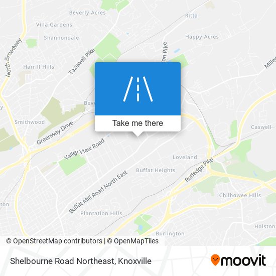 Mapa de Shelbourne Road Northeast
