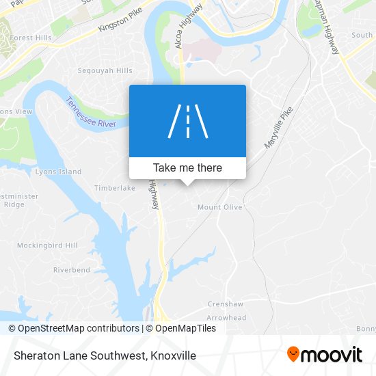 Sheraton Lane Southwest map