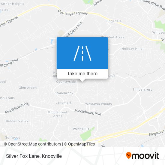 Silver Fox Lane map