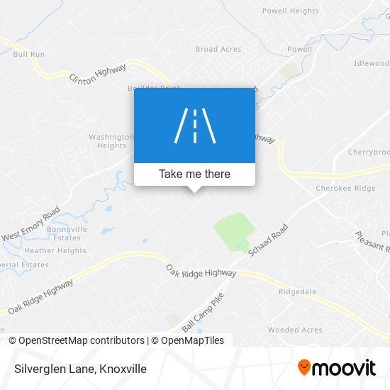 Silverglen Lane map