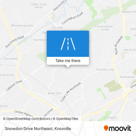 Snowdon Drive Northeast map