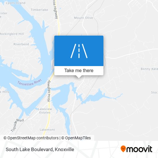 South Lake Boulevard map