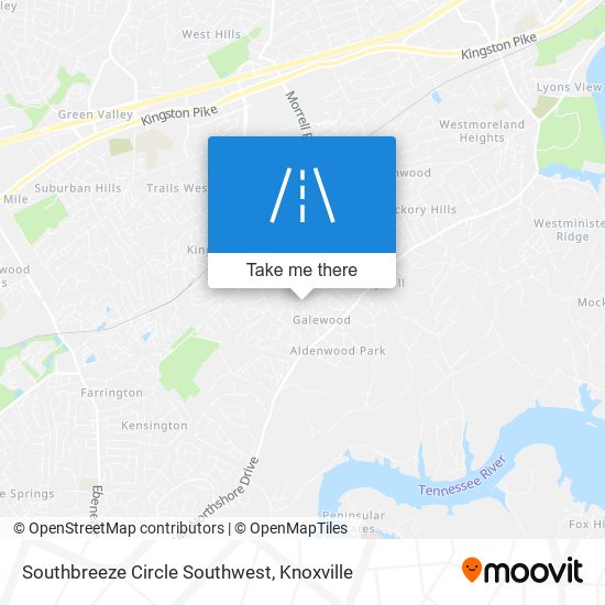 Mapa de Southbreeze Circle Southwest