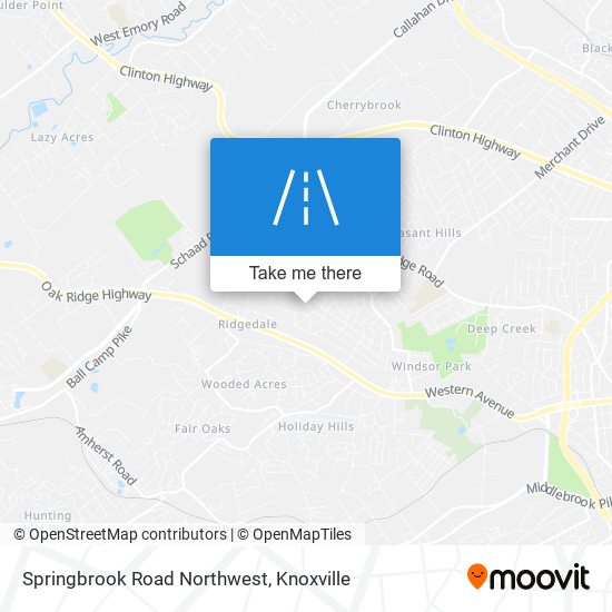 Springbrook Road Northwest map