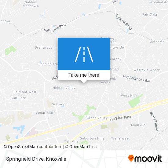 Springfield Drive map