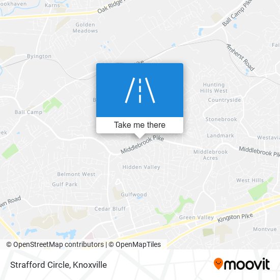 Strafford Circle map