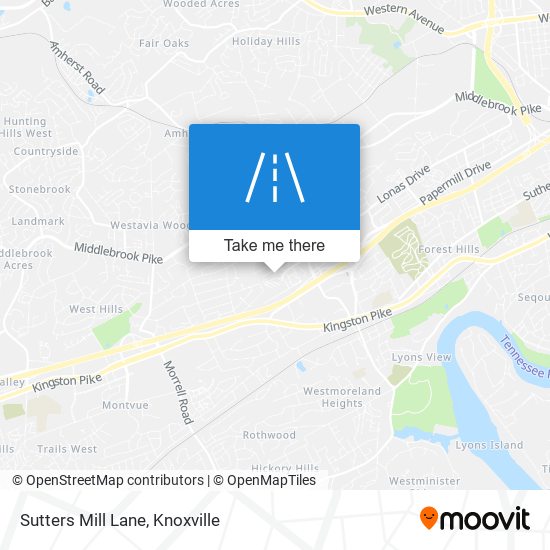 Sutters Mill Lane map