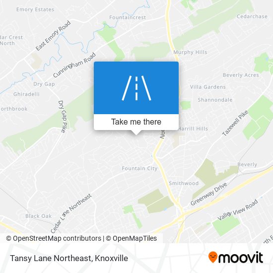 Mapa de Tansy Lane Northeast