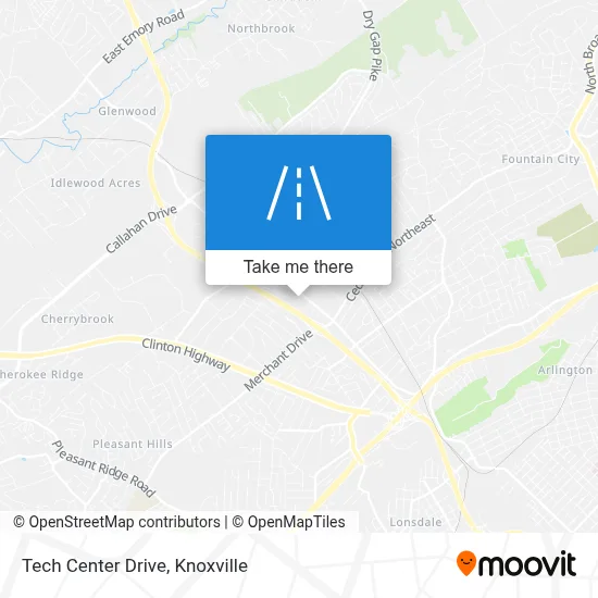 Tech Center Drive map